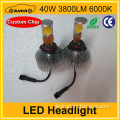 h4 50w led headlights head lamps bulbs 1800lm